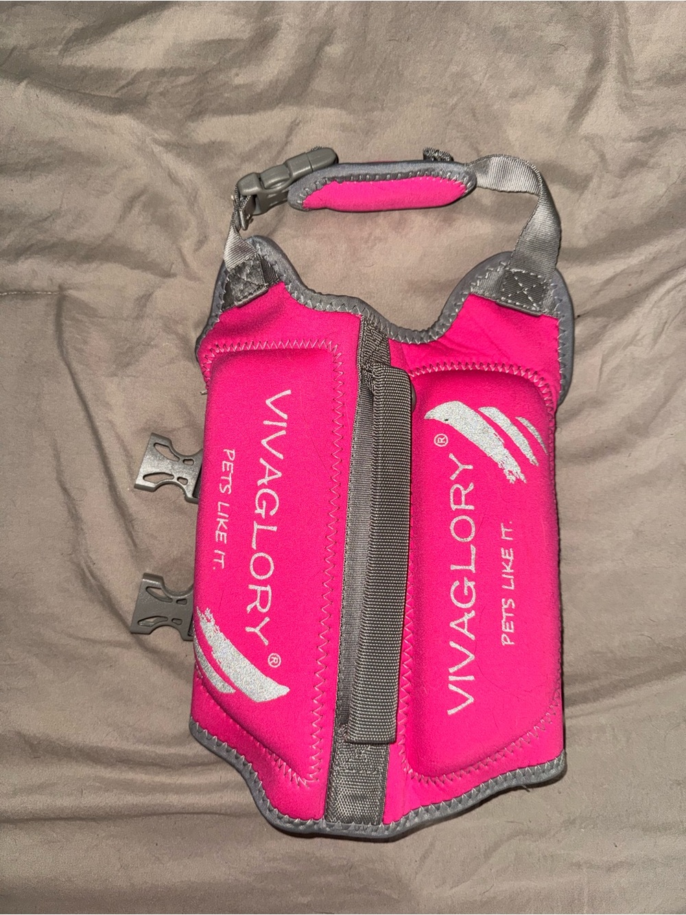 VIVAGLORY Pink Neoprene Dog Life Jacket Vest